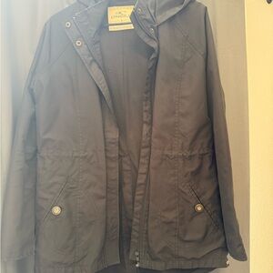 O'Neill Black Hooded Water-Resistant Jacket